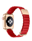 Dakota Leather Band for Apple Watch Red - FINAL SALE