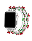 Cherry Beaded Band for Apple Watch