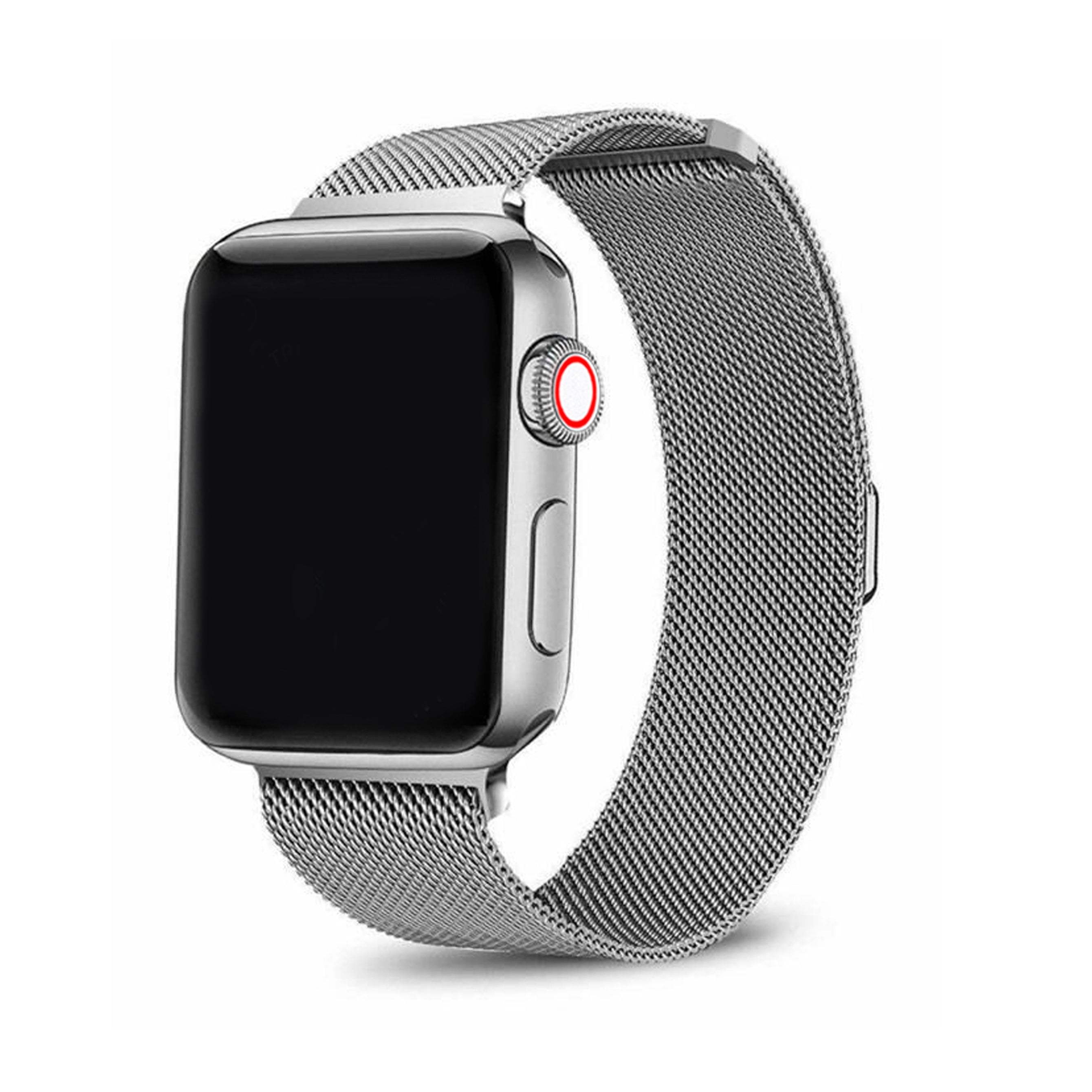 Silver mesh 2024 apple watch band