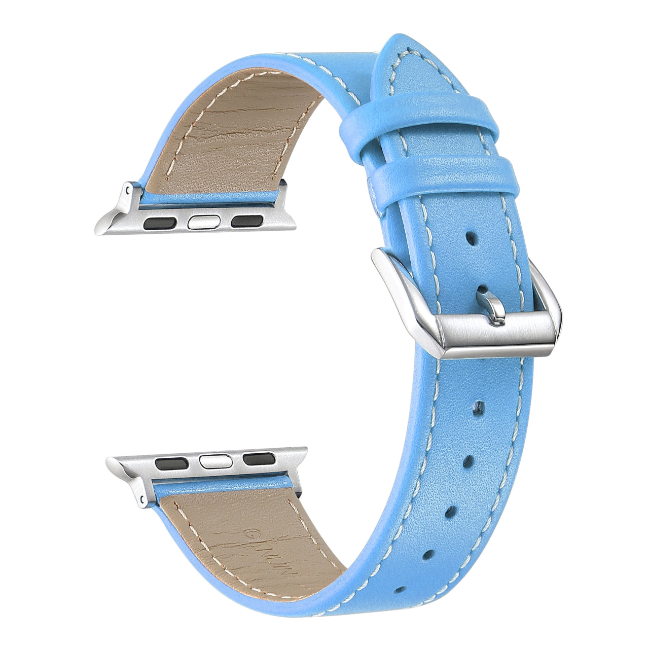 Calf Leather Band for Apple Watch Light Blue - FINAL SALE