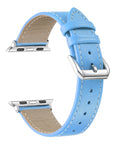 Calf Leather Band for Apple Watch Light Blue - FINAL SALE