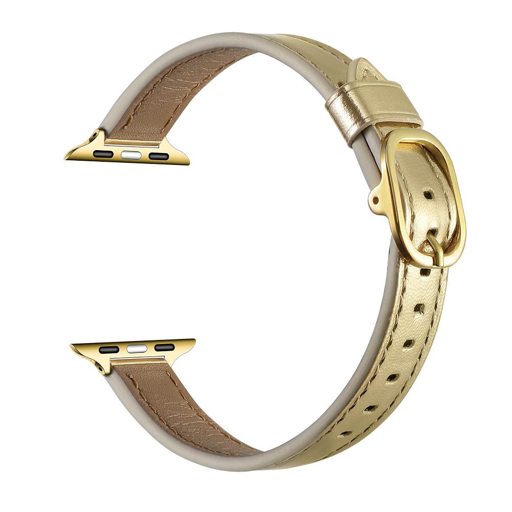 Carmen Skinny Metallic Leather Band for Apple Watch