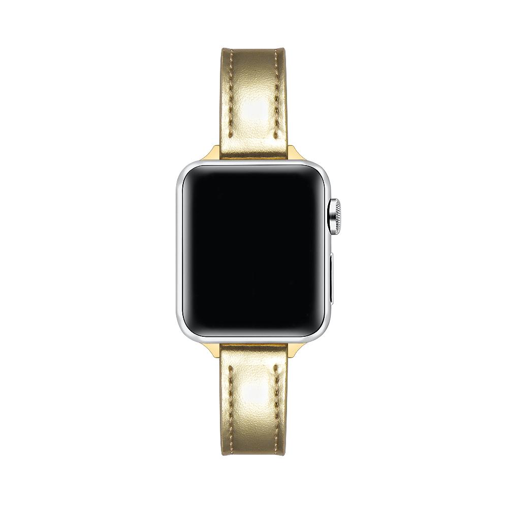 Carmen Skinny Metallic Leather Band for Apple Watch