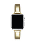 Carmen Skinny Metallic Leather Band for Apple Watch