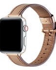 Carmen Skinny Metallic Leather Band for Apple Watch