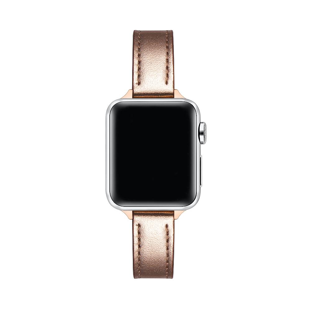 Carmen Skinny Metallic Leather Band for Apple Watch