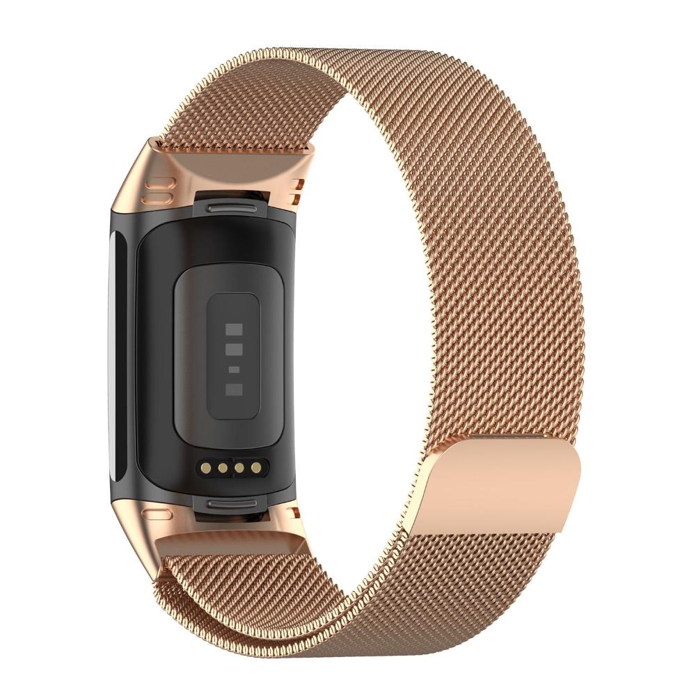 Stainless-Steel Mesh Replacement Band for Fitbit Charge 5