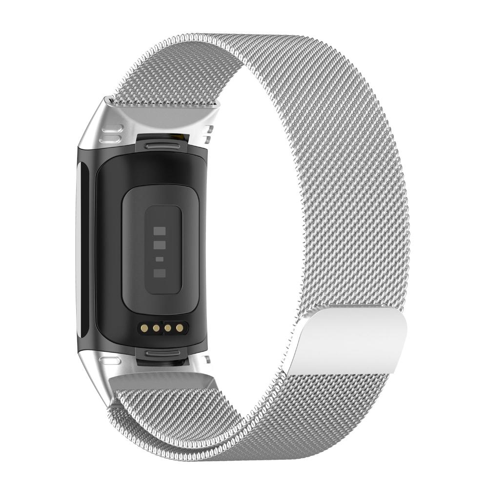 Stainless-Steel Mesh Replacement Band for Fitbit Charge 5