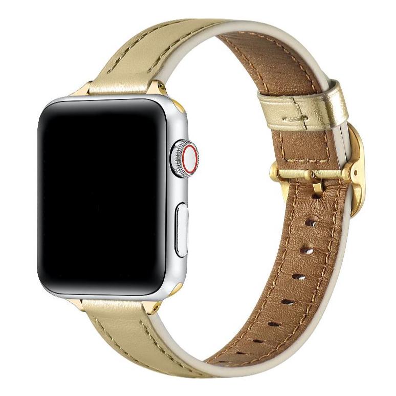 Carmen Skinny Metallic Leather Band for Apple Watch