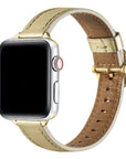 Carmen Skinny Metallic Leather Band for Apple Watch