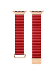 Dakota Leather Band for Apple Watch Red - FINAL SALE