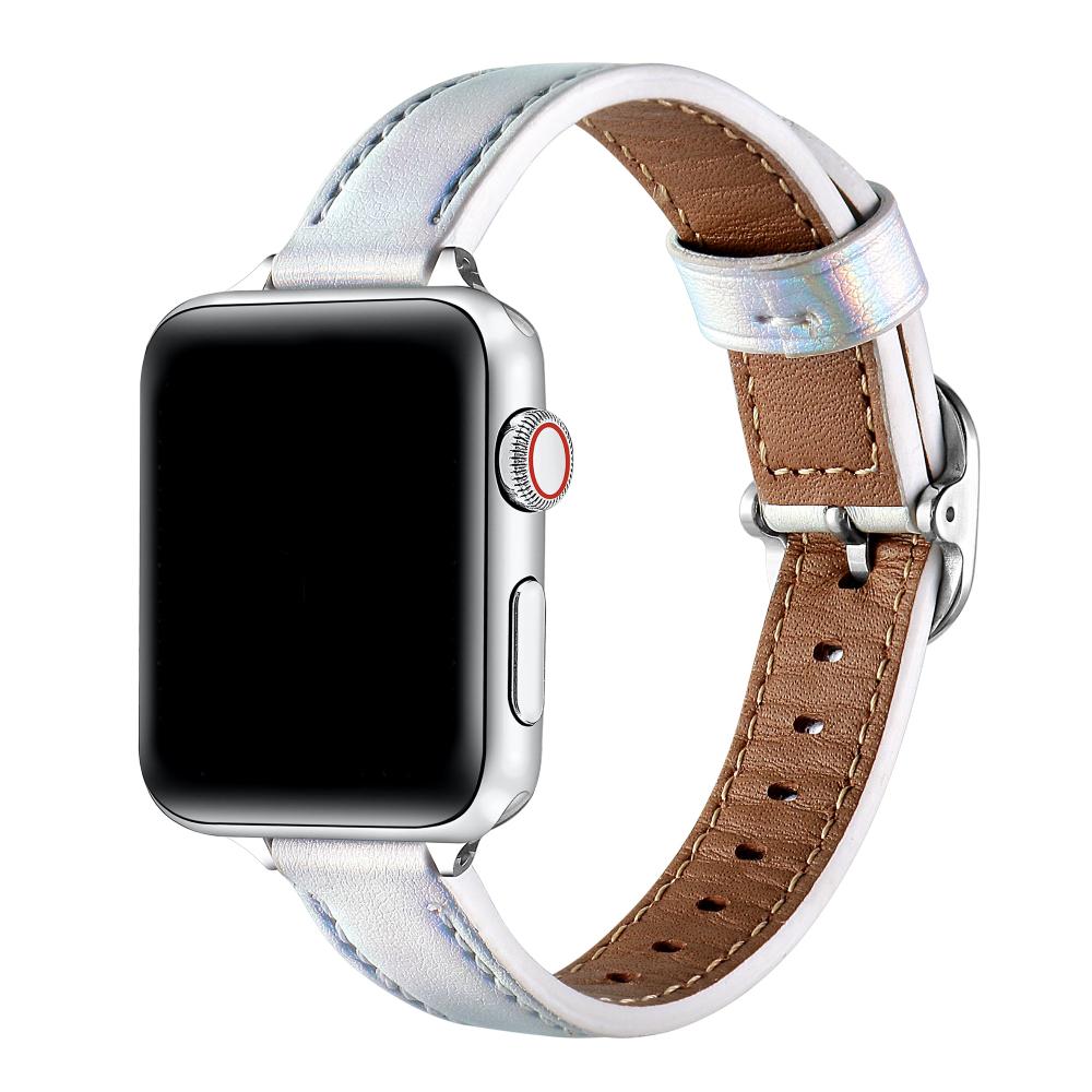 Carmen Skinny Metallic Leather Band for Apple Watch