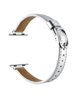 Carmen Skinny Metallic Leather Band for Apple Watch