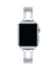 Carmen Skinny Metallic Leather Band for Apple Watch