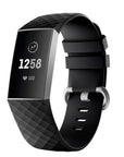 Silicone Band for Fitbit Charge 3 - Black