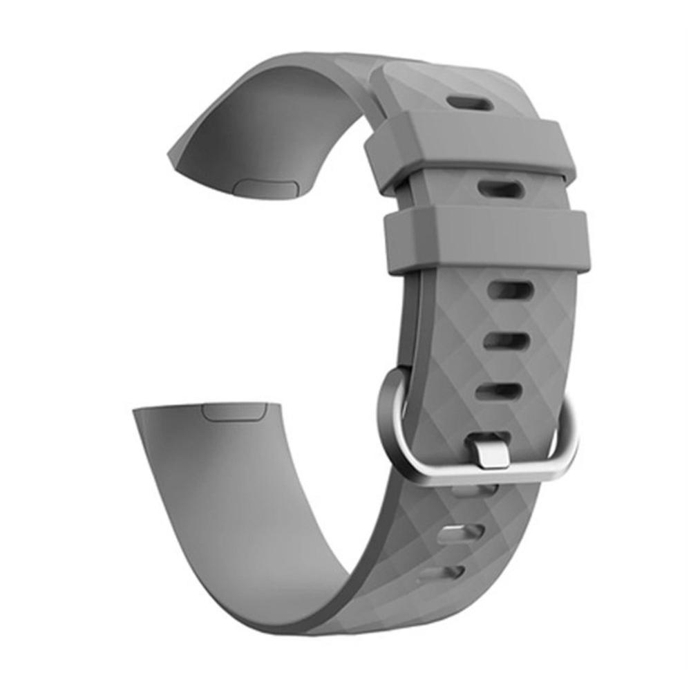 Silicone Band for Fitbit Charge 3 - Grey