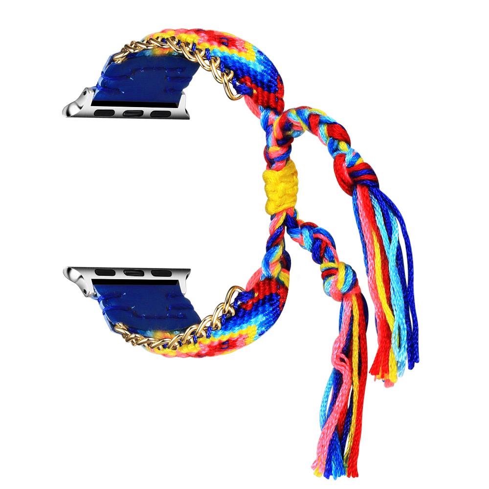 Braided Friendship Bracelet Band for Apple Watch - Blue - FINAL SALE