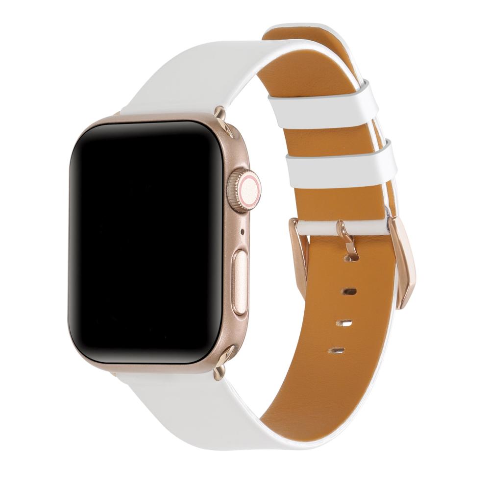 Kate Patent Leather Band for Apple Watch - White